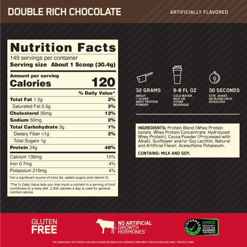 Optimum Nutrition Gold Standard 100% Whey Protein Powder