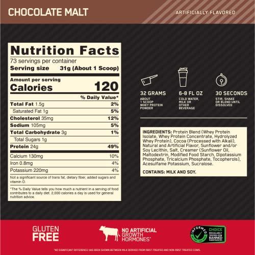 Optimum Nutrition Gold Standard 100% Whey Protein Powder