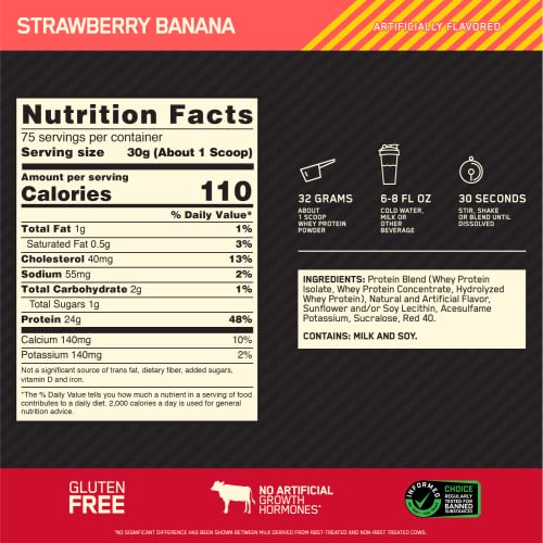 Optimum Nutrition Gold Standard 100% Whey Protein Powder