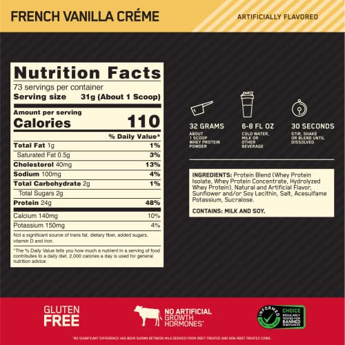 Optimum Nutrition Gold Standard 100% Whey Protein Powder