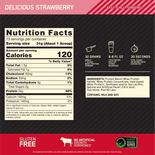 Optimum Nutrition Gold Standard 100% Whey Protein Powder