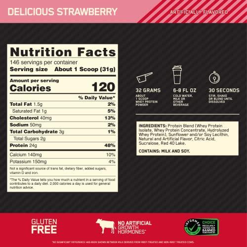 Optimum Nutrition Gold Standard 100% Whey Protein Powder